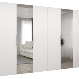 Szafa uchylna otwierana MARBELLA 2 300 wys. 202 cm biały + kaszmir 671195