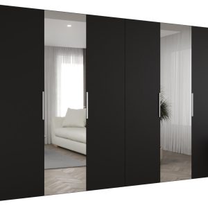 Szafa uchylna otwierana MARBELLA 2 300 wys. 202 cm czarny + kaszmir 671209