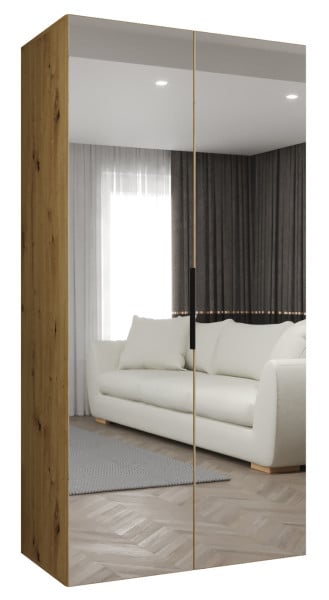 Szafa uchylna otwierana MARBELLA 3 100 wys. 202 cm artisan + czarny 678750
