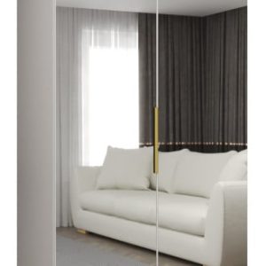 Szafa uchylna otwierana MARBELLA 3 100 wys. 202 cm biały + złoty 678735 Szafa uchylna otwierana MARBELLA 3 100 wys. 202 cm biały + złoty 678735