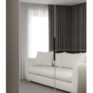 Szafa uchylna otwierana MARBELLA 3 100 wys. 202 cm kaszmir + czarny 678776 Szafa uchylna otwierana MARBELLA 3 100 wys. 202 cm kaszmir + czarny 678776