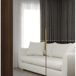 Szafa uchylna otwierana MARBELLA 3 100 wys. 202 cm orzech warmia + złoty 1035842 Szafa uchylna otwierana MARBELLA 3 100 wys. 202 cm orzech warmia + złoty 1035842
