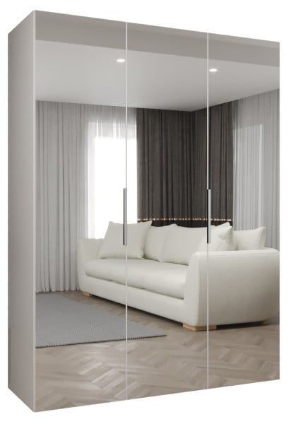 Szafa uchylna otwierana MARBELLA 3 150 wys. 202 cm biały + kaszmir 678733