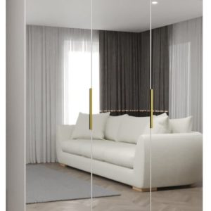 Szafa uchylna otwierana MARBELLA 3 150 wys. 202 cm biały + złoty 678728 Szafa uchylna otwierana MARBELLA 3 150 wys. 202 cm biały + złoty 678728