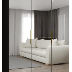 Szafa uchylna otwierana MARBELLA 3 150 wys. 202 cm czarny + złoty 678777 Szafa uchylna otwierana MARBELLA 3 150 wys. 202 cm czarny + złoty 678777