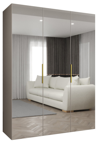 Szafa uchylna otwierana MARBELLA 3 150 wys. 202 cm kaszmir + złoty 678778