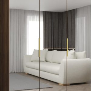 Szafa uchylna otwierana MARBELLA 3 150 wys. 202 cm orzech warmia + złoty 1035874 Szafa uchylna otwierana MARBELLA 3 150 wys. 202 cm orzech warmia + złoty 1035874