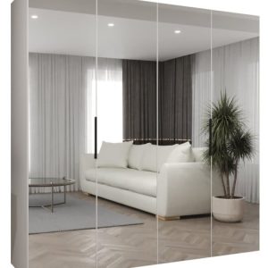 Szafa uchylna otwierana MARBELLA 3 200 wys. 202 cm biały + czarny 678751 Szafa uchylna otwierana MARBELLA 3 200 wys. 202 cm biały + czarny 678751