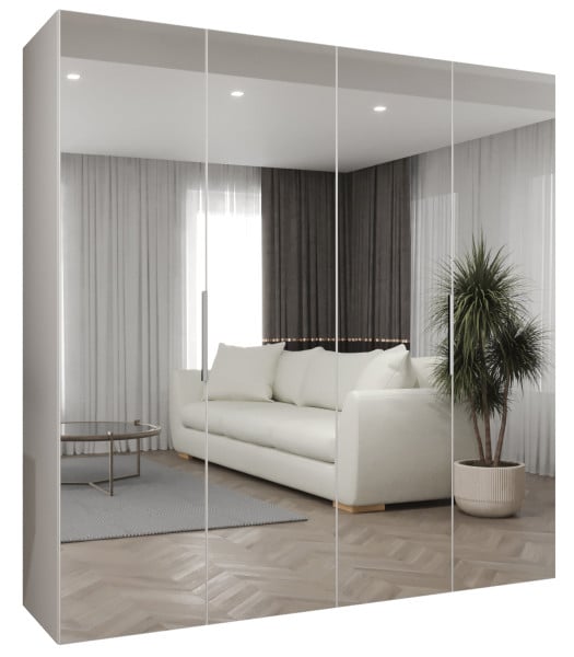 Szafa uchylna otwierana MARBELLA 3 200 wys. 202 cm biały + kaszmir 678766