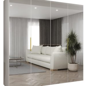 Szafa uchylna otwierana MARBELLA 3 200 wys. 202 cm biały + złoty 678741 Szafa uchylna otwierana MARBELLA 3 200 wys. 202 cm biały + złoty 678741