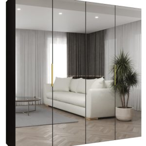 Szafa uchylna otwierana MARBELLA 3 200 wys. 202 cm czarny + złoty 678738 Szafa uchylna otwierana MARBELLA 3 200 wys. 202 cm czarny + złoty 678738