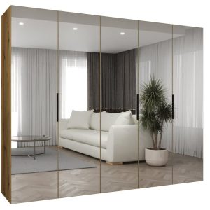 Szafa uchylna otwierana MARBELLA 3 250 wys. 202 cm artisan + czarny 678743 Szafa uchylna otwierana MARBELLA 3 250 wys. 202 cm artisan + czarny 678743