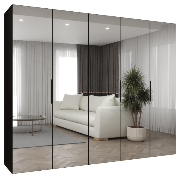Szafa uchylna otwierana MARBELLA 3 250 wys. 202 cm czarny + czarny 678765