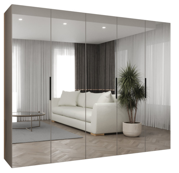 Szafa uchylna otwierana MARBELLA 3 250 wys. 202 cm kaszmir + czarny 678764