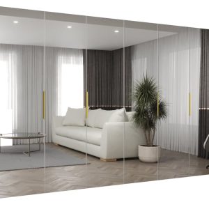 Szafa uchylna otwierana MARBELLA 3 300 wys. 202 cm biały + złoty 678757 Szafa uchylna otwierana MARBELLA 3 300 wys. 202 cm biały + złoty 678757