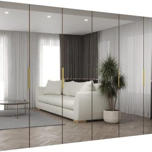 Szafa uchylna otwierana MARBELLA 3 300 wys. 202 cm orzech warmia + złoty 1037652 Szafa uchylna otwierana MARBELLA 3 300 wys. 202 cm orzech warmia + złoty 1037652