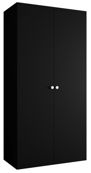 Szafa uchylna otwierana PARMA 1 100 wys. 202 cm Czarny + u. Srebrny 678590