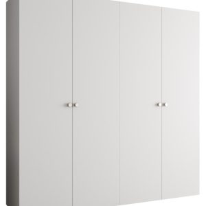 Szafa uchylna otwierana PARMA 1 200 wys. 202 cm Biały + u. Srebrny 678618