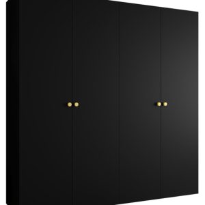 Szafa uchylna otwierana PARMA 1 200 wys. 202 cm Czarny + u. Złoty 678588