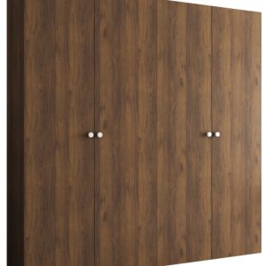 Szafa uchylna otwierana PARMA 1 200 wys. 202 cm Orzech Warmia + u. Srebrny 1037637