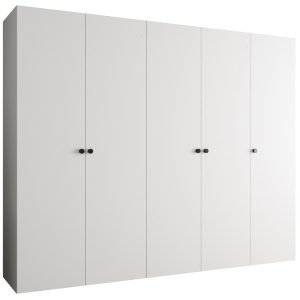 Szafa uchylna otwierana PARMA 1 250 wys. 202 cm Biały + u. Czarny 678617