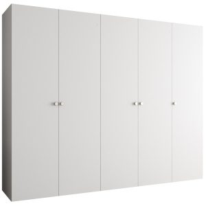 Szafa uchylna otwierana PARMA 1 250 wys. 202 cm Biały + u. Srebrny 678626
