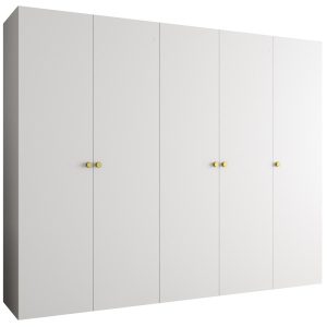 Szafa uchylna otwierana PARMA 1 250 wys. 202 cm Biały + u. Złoty 678591