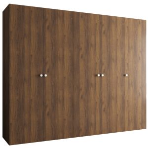 Szafa uchylna otwierana PARMA 1 250 wys. 202 cm Orzech Warmia + u. Srebrny 1037647