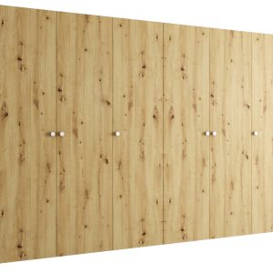 Szafa uchylna otwierana PARMA 1 300 wys. 202 cm Artisan + u. Srebrny 678583