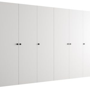 Szafa uchylna otwierana PARMA 1 300 wys. 202 cm Biały + u. Czarny 678592