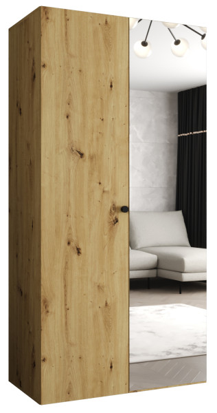 Szafa uchylna otwierana PARMA 2 100 wys. 202 cm Artisan + u. Czarny 678540
