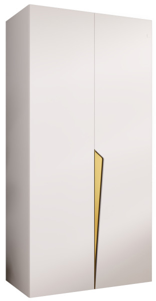 Szafa uchylna PIANO 1 100 wys 202 cm Biały + u Złoty 790919