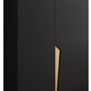 Szafa uchylna PIANO 1 100 wys 202 cm Czarny + u Złoty 790890 Szafa uchylna PIANO 1 100 wys 202 cm Czarny + u Złoty 790890