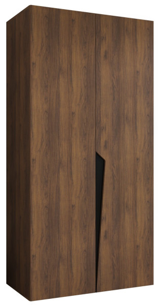 Szafa uchylna PIANO 1 100 wys 202 cm Orzech Warmia + u Czarny 1043564