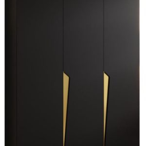 Szafa uchylna PIANO 1 150 wys 202 cm Czarny + u Złoty 790840 Szafa uchylna PIANO 1 150 wys 202 cm Czarny + u Złoty 790840