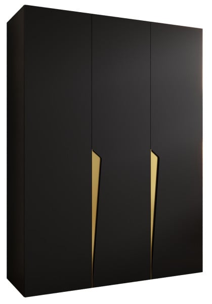 Szafa uchylna PIANO 1 150 wys 202 cm Czarny + u Złoty 790840