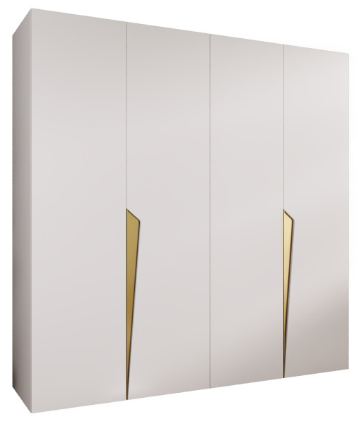 Szafa uchylna PIANO 1 200 wys 202 cm Biały + u Złoty 790709