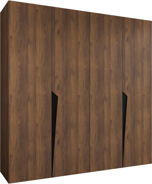 Szafa uchylna PIANO 1 200 wys 202 cm Orzech Warmia + u Czarny 1043523