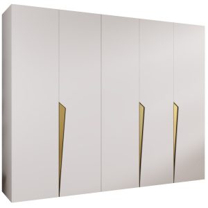Szafa uchylna PIANO 1 250 wys 202 cm Biały + u Złoty 790925 Szafa uchylna PIANO 1 250 wys 202 cm Biały + u Złoty 790925