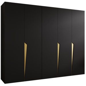 Szafa uchylna PIANO 1 250 wys 202 cm Czarny + u Złoty 791055 Szafa uchylna PIANO 1 250 wys 202 cm Czarny + u Złoty 791055
