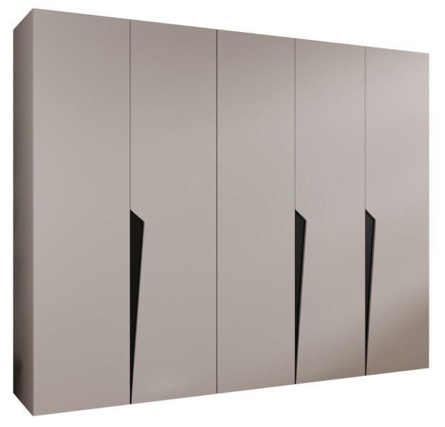 Szafa uchylna PIANO 1 250 wys 202 cm Kaszmir + u Czarny 791161