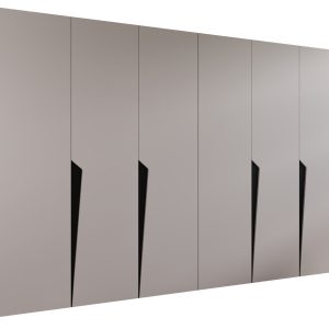 Szafa uchylna PIANO 1 300 (2X150) wys 202 cm Kaszmir + u Czarny 790934 Szafa uchylna PIANO 1 300 (2X150) wys 202 cm Kaszmir + u Czarny 790934