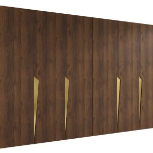 Szafa uchylna PIANO 1 300 (2X150) wys 202 cm Orzech Warmia + u Złoty 1043532 Szafa uchylna PIANO 1 300 (2X150) wys 202 cm Orzech Warmia + u Złoty 1043532