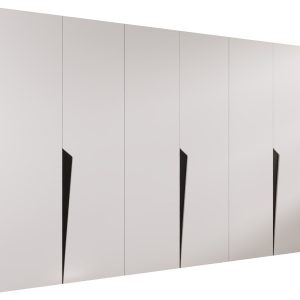Szafa uchylna PIANO 1 300 (3X100) wys 202 cm Biały + u Czarny 791127 Szafa uchylna PIANO 1 300 (3X100) wys 202 cm Biały + u Czarny 791127