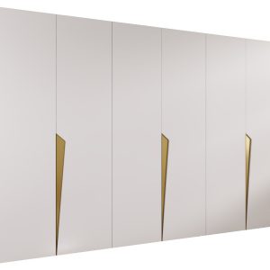 Szafa uchylna PIANO 1 300 (3X100) wys 202 cm Biały + u Złoty 791076 Szafa uchylna PIANO 1 300 (3X100) wys 202 cm Biały + u Złoty 791076