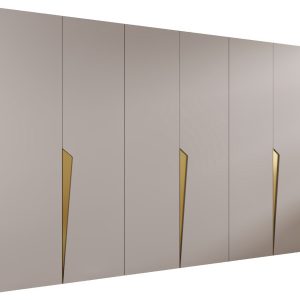 Szafa uchylna PIANO 1 300 (3X100) wys 202 cm Kaszmir + u Złoty 791204
