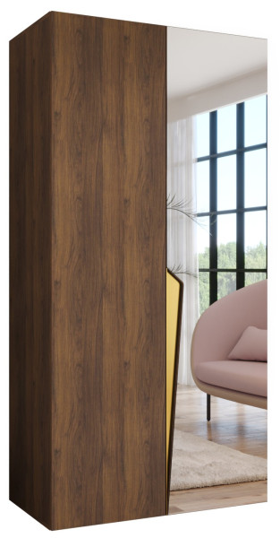Szafa uchylna PIANO 2 100 wys 202 cm Orzech Warmia + u Złoty 1043478