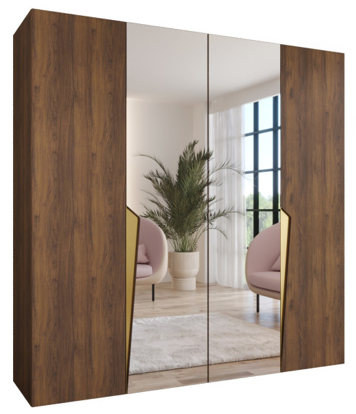 Szafa uchylna PIANO 2 200 wys 202 cm Orzech Warmia + u Złoty 1043477