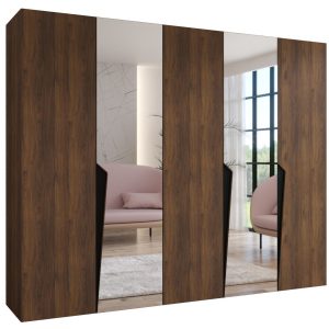 Szafa uchylna PIANO 2 250 wys 202 cm Orzech Warmia + u Czarny 1043588