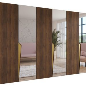 Szafa uchylna PIANO 2 300 (3X100) wys 202 cm Orzech Warmia + u Złoty 1043578 Szafa uchylna PIANO 2 300 (3X100) wys 202 cm Orzech Warmia + u Złoty 1043578